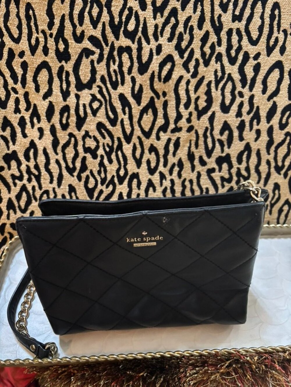 Kate Spade Black Leather Shoulder Bag